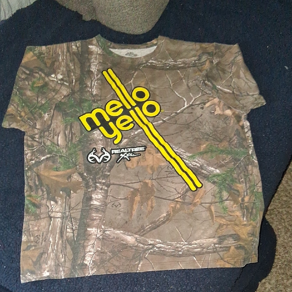 Mello Yello X Team Realtree Collab. Camo Graphic Racing T-Shirt Mens XL